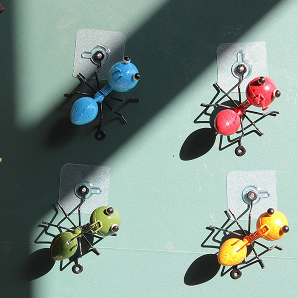 Set of 4Pcs Metal Ants Sculptures Decor Garden Yard Art Statue Insect Ornaments