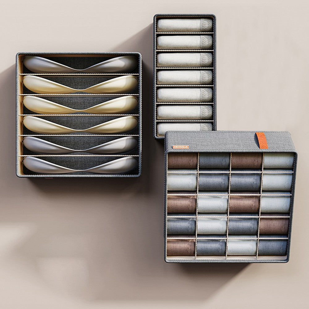 2 X Set of 3Pcs Bra Underwear Organizer Closet Pants Storage Box Drawer Socks Divider Home Storage