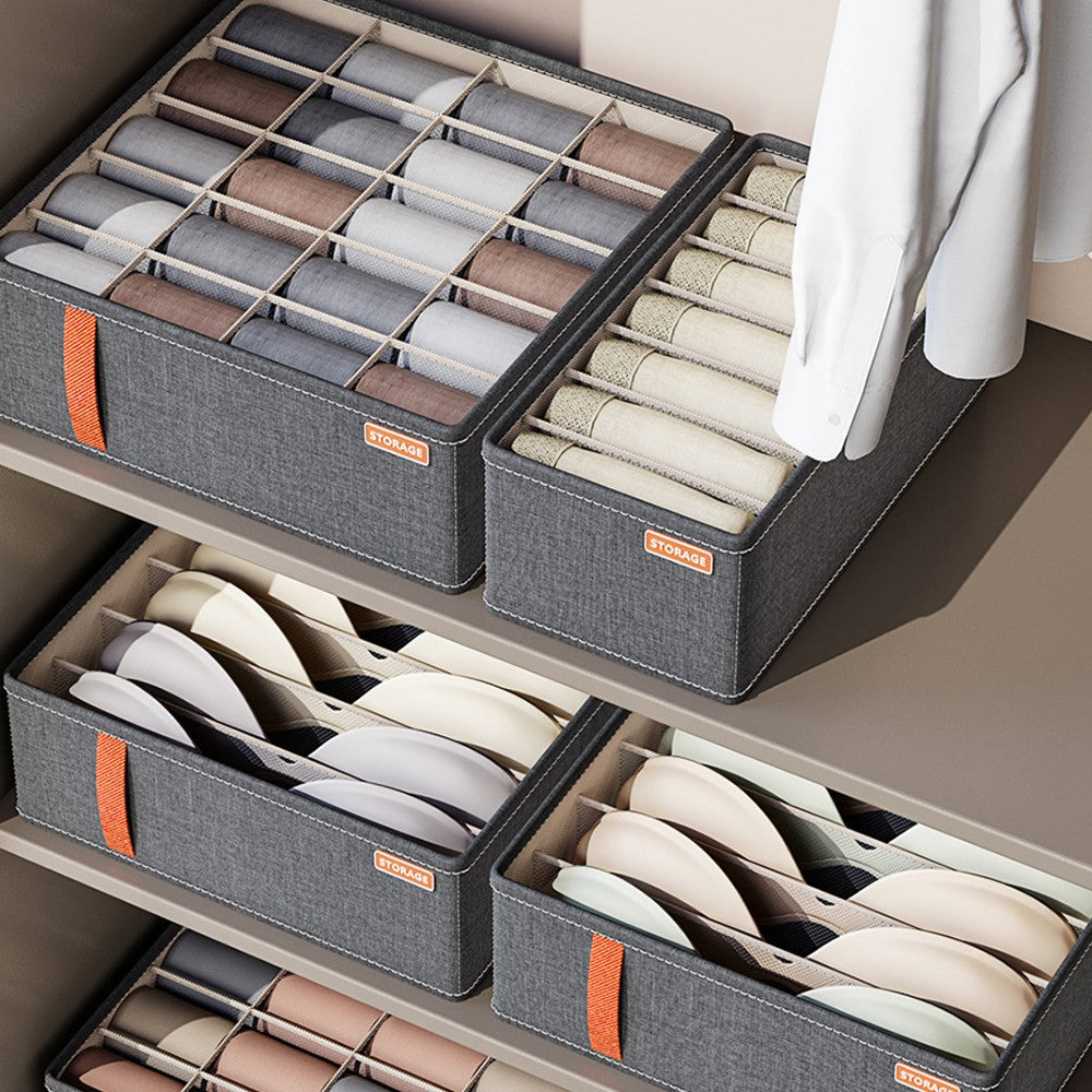 2 X Set of 3Pcs Bra Underwear Organizer Closet Pants Storage Box Drawer Socks Divider Home Storage