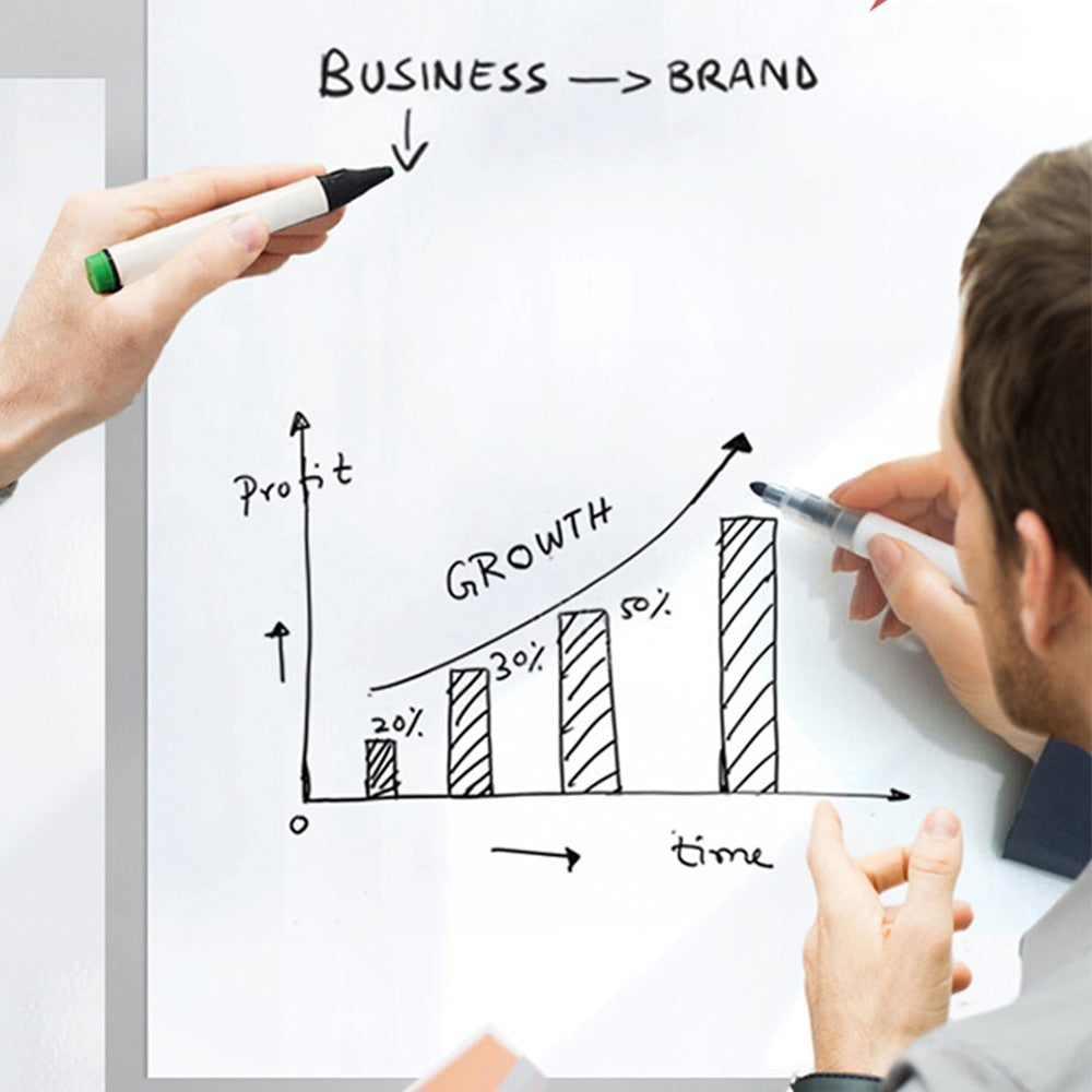 500x60cm Removable Static Cling Whiteboard Sticker Peel and Stick Memo Doodle Sticker for Home Office