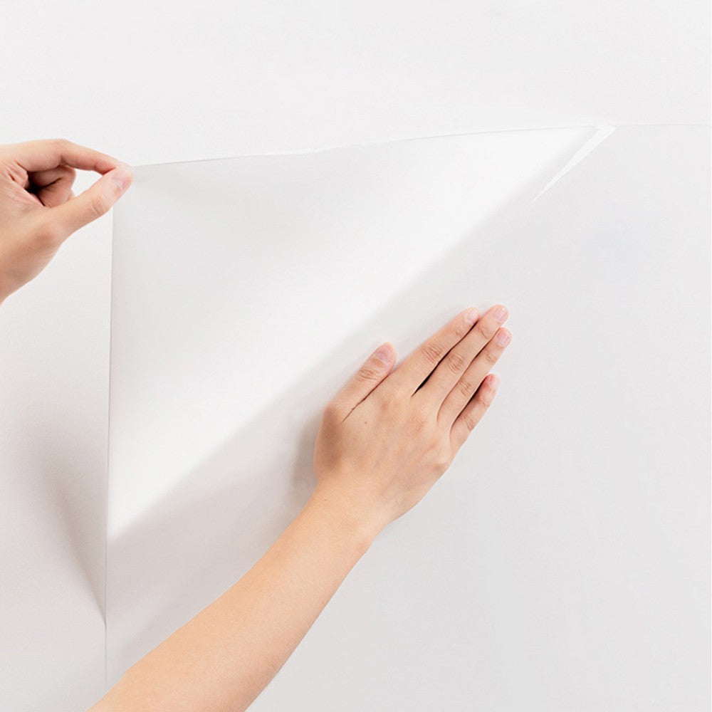 1000x45cm Removable Static Cling Whiteboard Sticker Peel and Stick Memo Doodle Sticker for Home Office