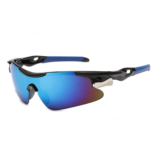 Adult Sports Sunglasses Windproof Cycling Sunglasses UV Protection Glasses Blue
