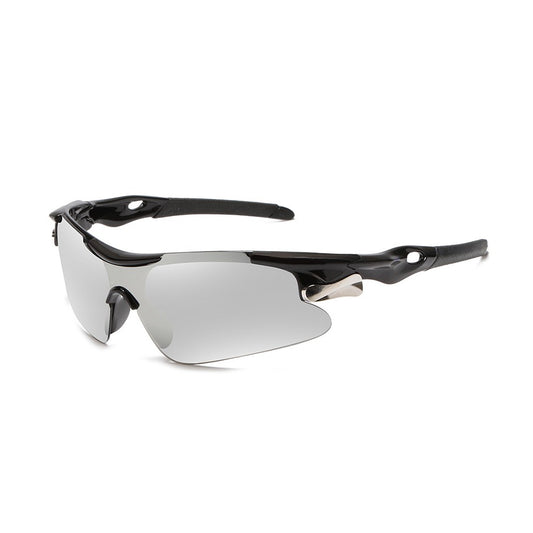 Adult Sports Sunglasses Windproof Cycling Sunglasses UV Protection Glasses White