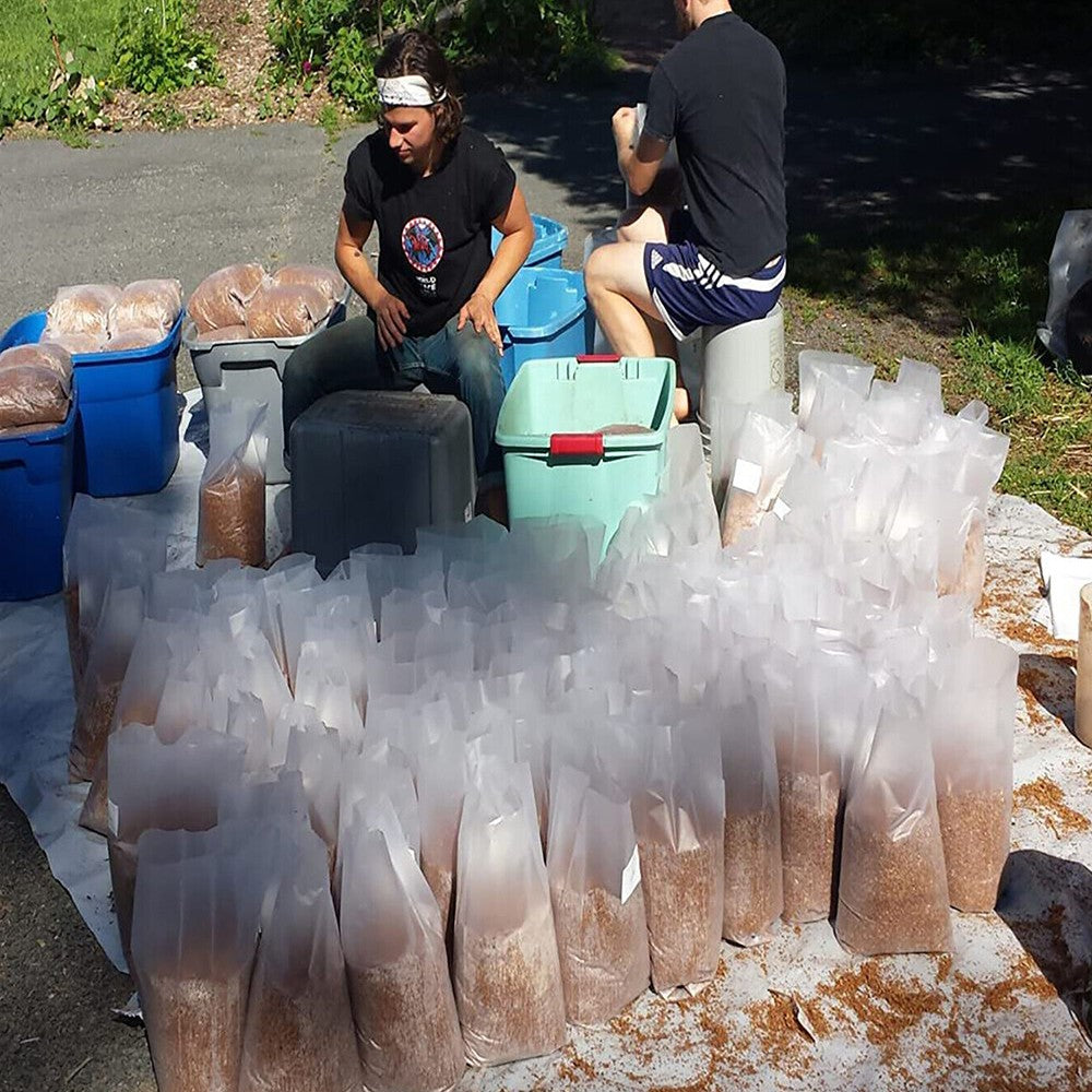 40Pcs 50x13cm Clear Mushroom Grains Spawn Grow Bag