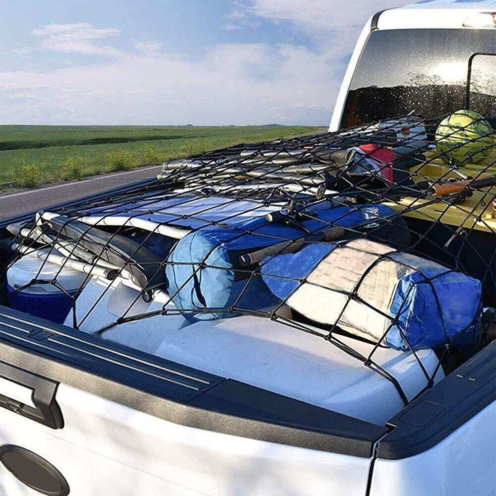 120x90cm Elastic Car Roof Rack Net Bungee Cargo Mesh Net Roof Luggage Rack with Plastic Hook