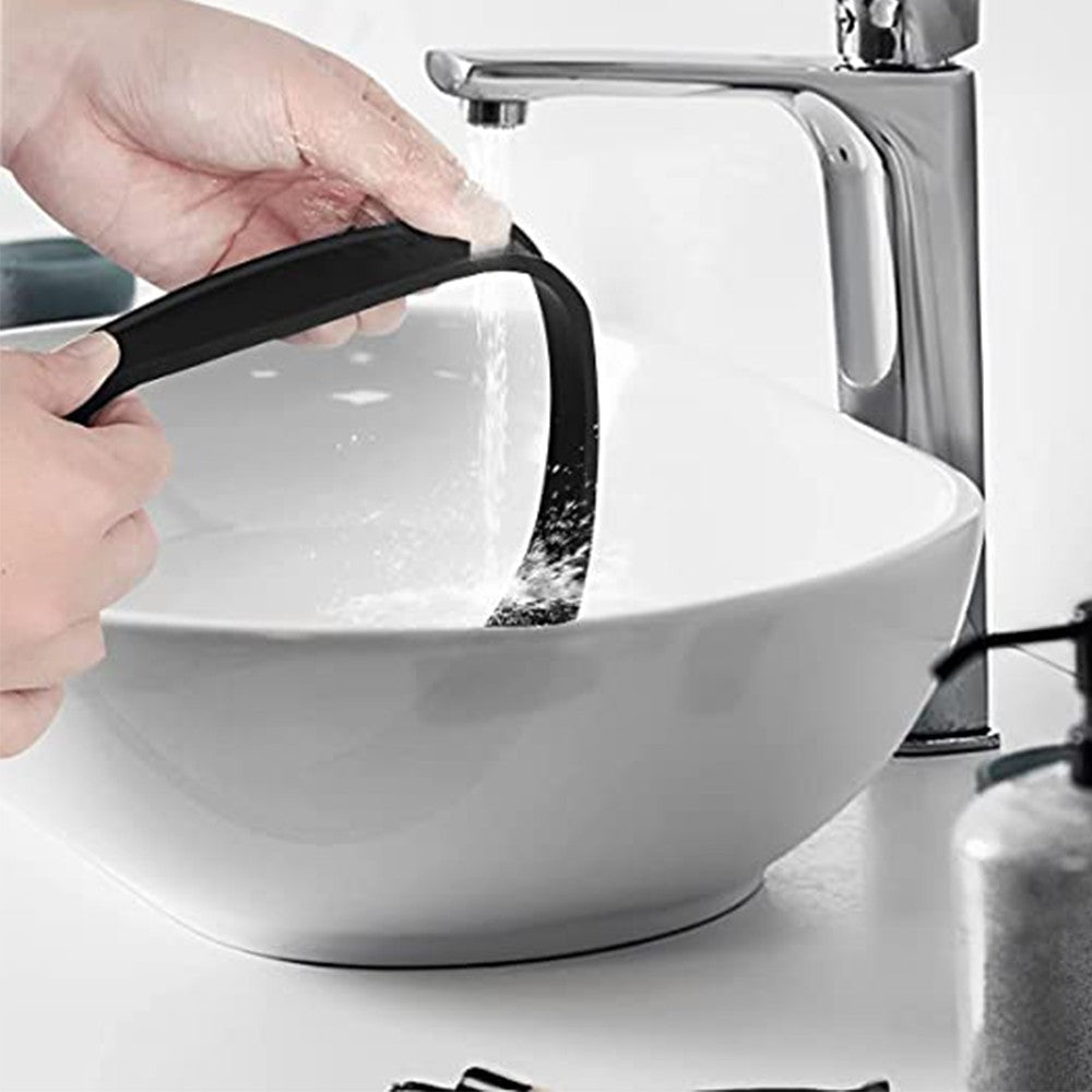 Neckline Shaving Template Silicone Haircut Band Hair Clipper Hair Trimming Guide Black