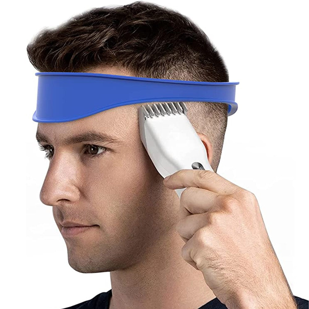 2Pcs Neckline Shaving Template Silicone Haircut Band Hair Clipper Hair Trimming Guide