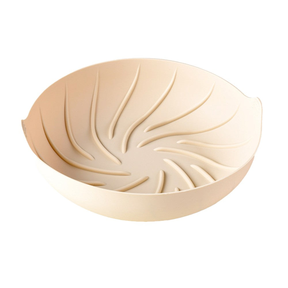 23cm Reusable Air Fryer Silicone Pot Oven Baking Tray Pan Air Fryer Liner White