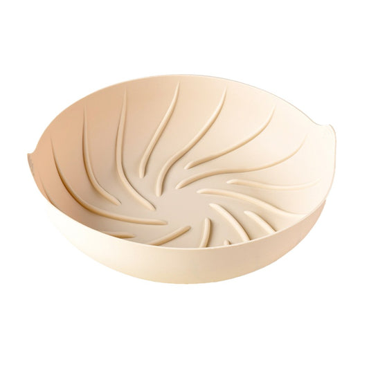 23cm Reusable Air Fryer Silicone Pot Oven Baking Tray Pan Air Fryer Liner White