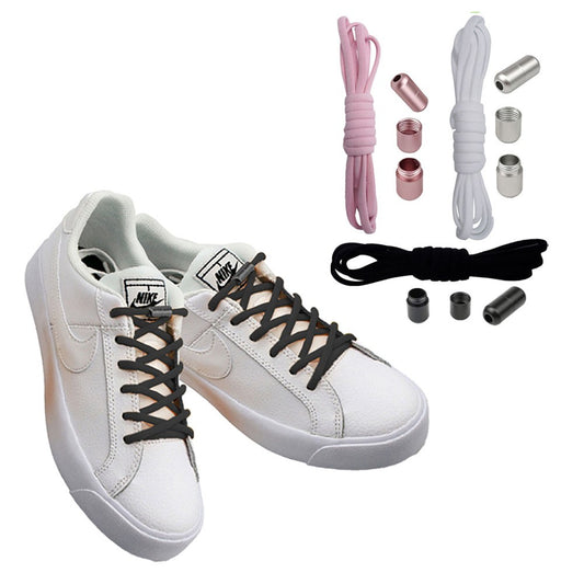 3 Pairs of Elastic No Tie Shoelaces Stretch Tieless Shoe Laces for Adult Kids Shoes
