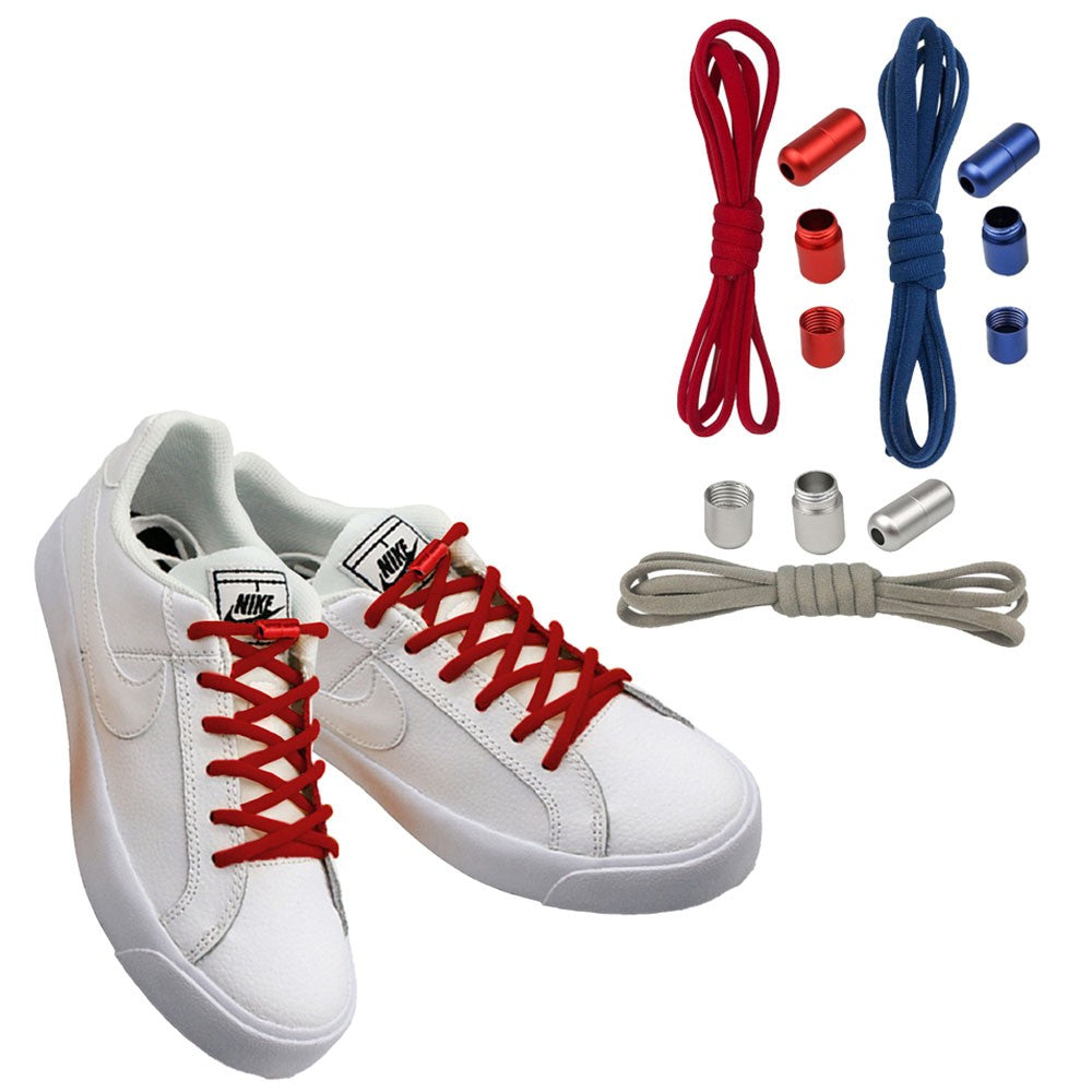 3 Pairs of Elastic No Tie Shoelaces Stretch Tieless Shoe Laces for Adult Kids Shoes