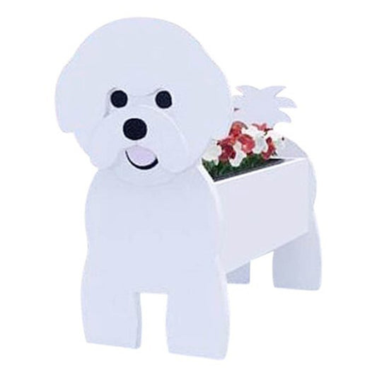 Dog Shaped Planter Plant Flower Pot PVC Plant Container Holder Garden Decoration Style 1