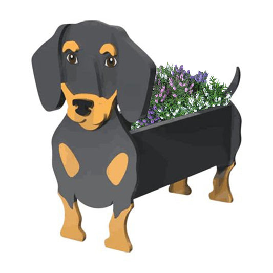 Dog Shaped Planter Plant Flower Pot PVC Plant Container Holder Garden Decoration Style 2