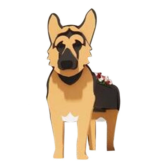 Dog Shaped Planter Plant Flower Pot PVC Plant Container Holder Garden Decoration Style 5