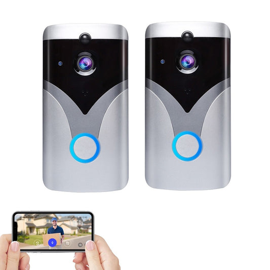 2 X 480P Wireless Doorbell Home WiFi Security Camera Door Bell with Night Vision