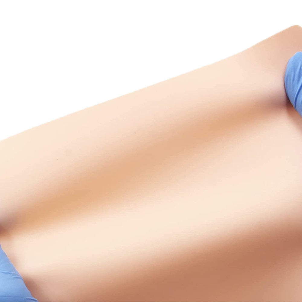 10 Sheets Blank Tattoo Practice Skins Silicone Double Sided Fake Skin Eyebrow Practice Skin