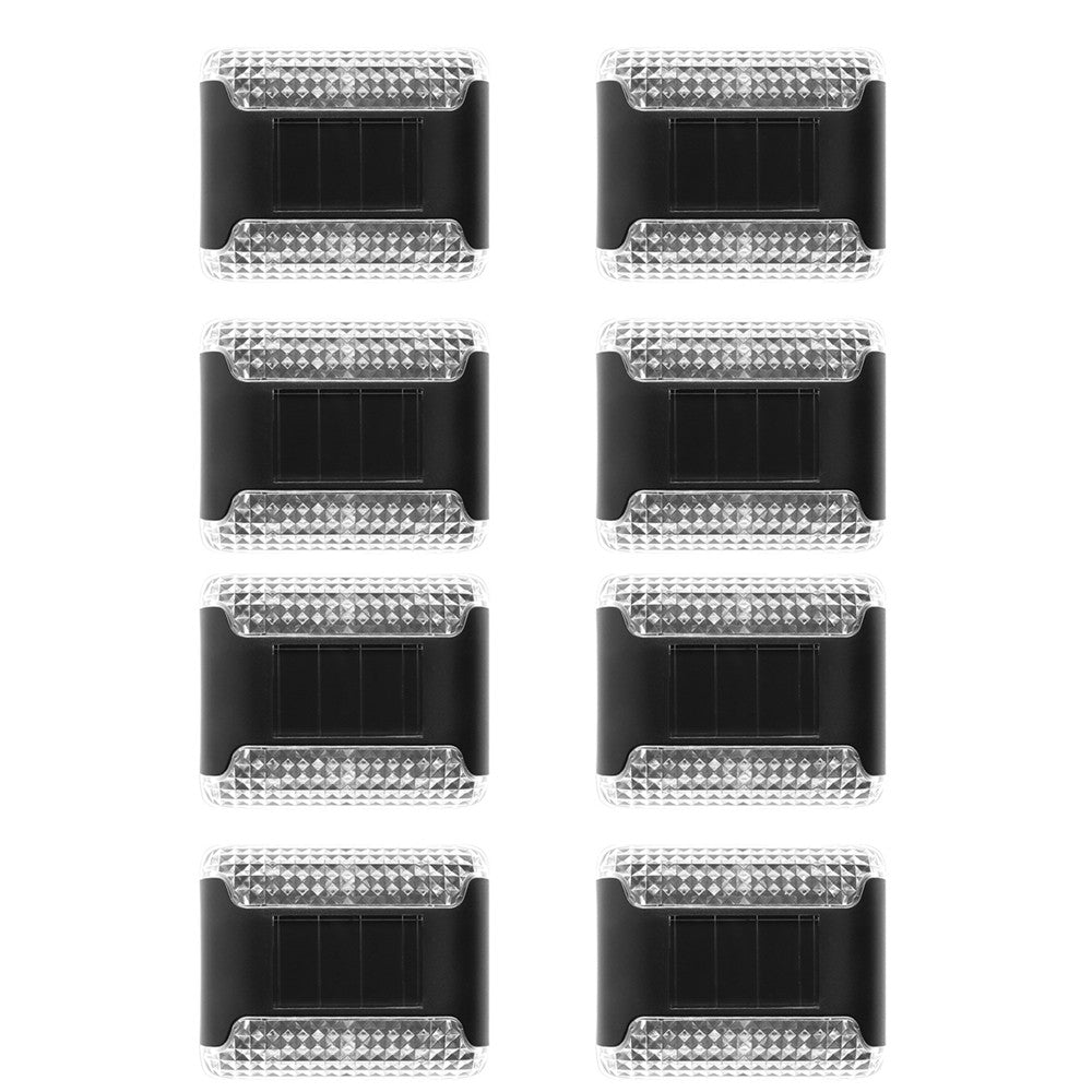 8Pcs Solar Fence Lights Outdoor Water-Resistant Solar Wall Light  Porch Lamp Auto On Off Warm Light