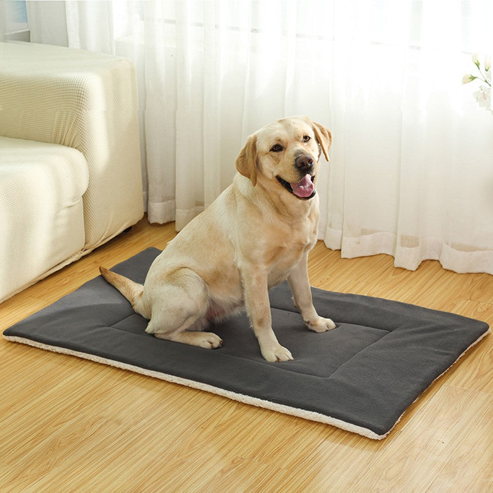 50x32cm Reversible Pet Crate Bed Mat Pet Kennel Cushion Pad Pet Car Seat Cover