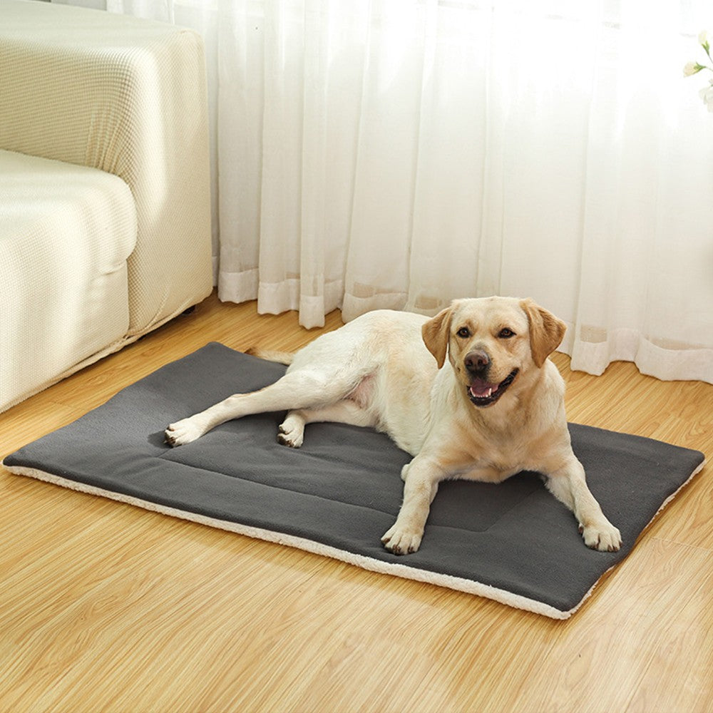 50x32cm Reversible Pet Crate Bed Mat Pet Kennel Cushion Pad Pet Car Seat Cover
