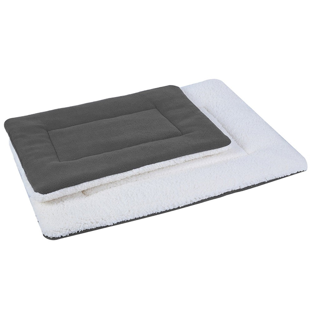 50x32cm Reversible Pet Crate Bed Mat Pet Kennel Cushion Pad Pet Car Seat Cover
