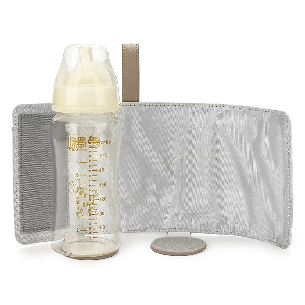 USB Baby Bottle Warmer Milk Heat Keeper Bag Feeding Bottle Thermostat Bag Brown