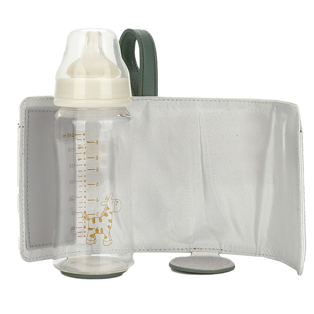USB Baby Bottle Warmer Milk Heat Keeper Bag Feeding Bottle Thermostat Bag Green