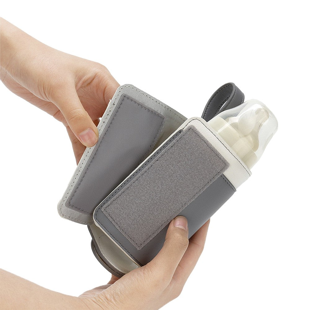 USB Baby Bottle Warmer Milk Heat Keeper Bag Feeding Bottle Thermostat Bag Grey