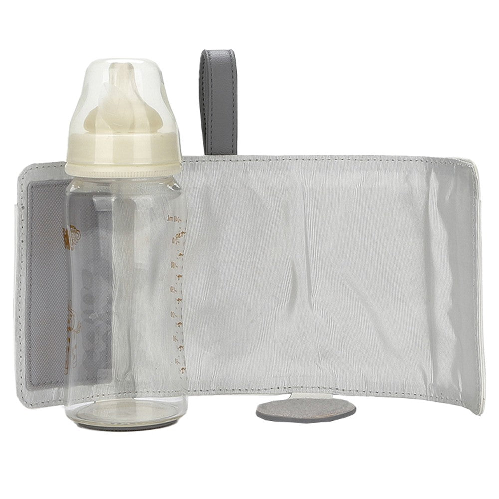USB Baby Bottle Warmer Milk Heat Keeper Bag Feeding Bottle Thermostat Bag Grey