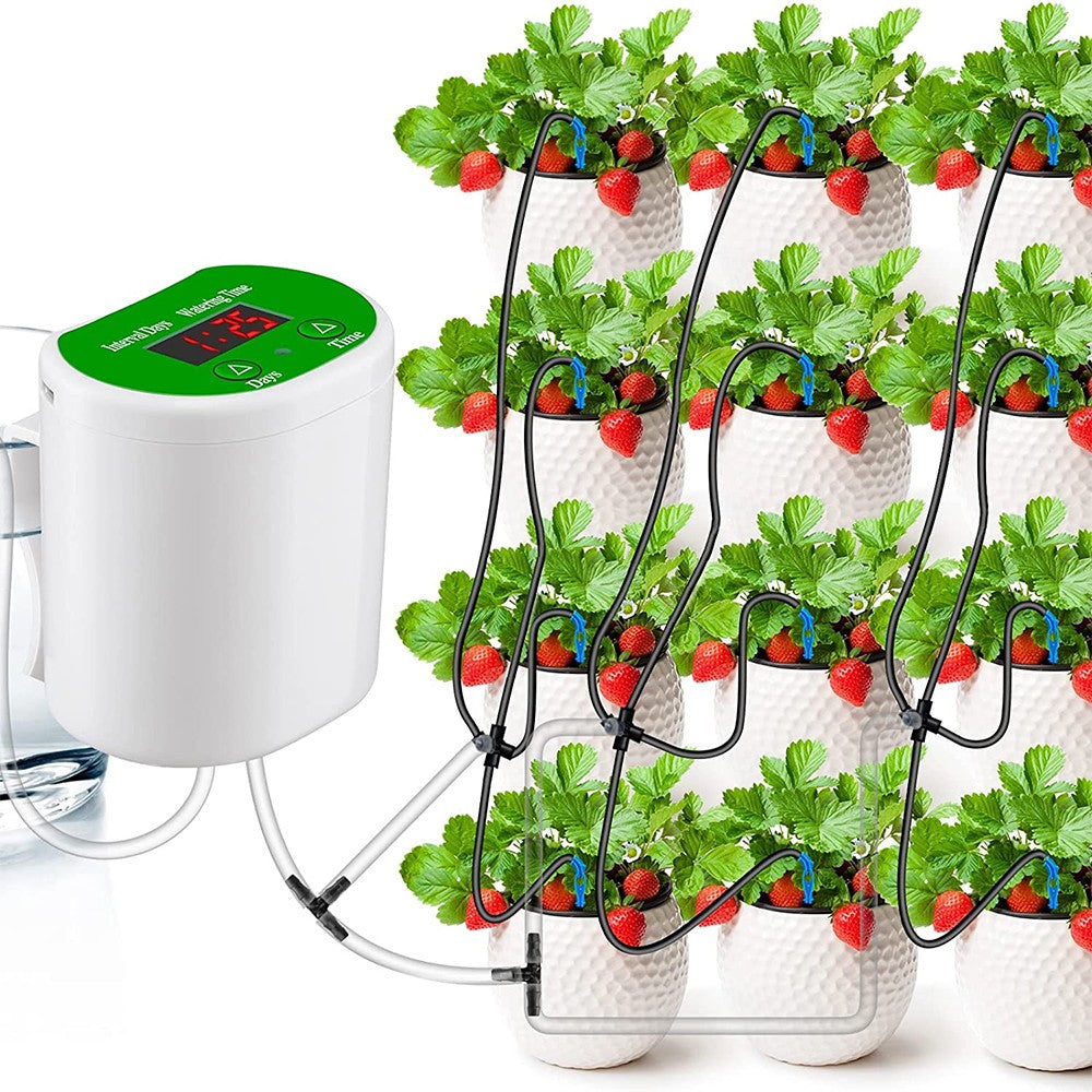 12-in-1 USB Automatic Drip Irrigation Kit for Potted Plants Houseplants Self Watering Devices