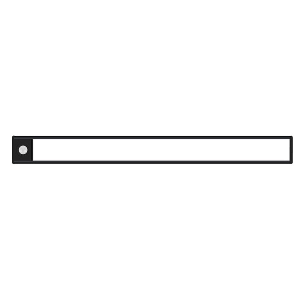 40cm Under Closet LED Motion Sensor Light Rechargeable Dimmable Cabinet Lamp Black
