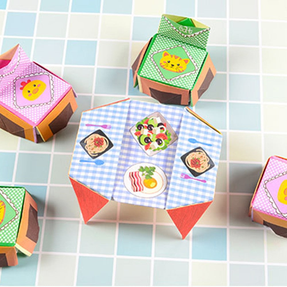 2 X 152 Sheets Origami Paper Kit with Instruction Book DIY Art and Craft Kids Toys