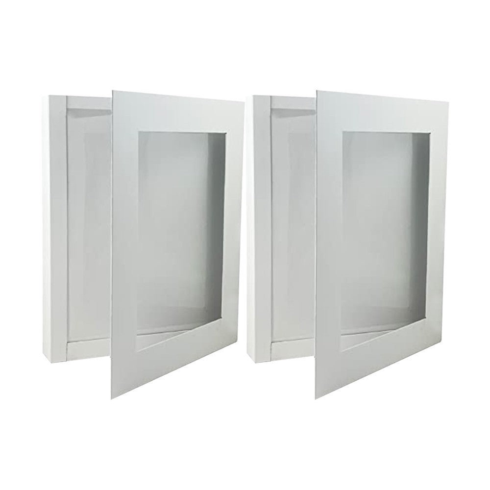 2 X Magnetic Kids Artwork Frame Photo Display Frame Front Opening Picture Display Holder