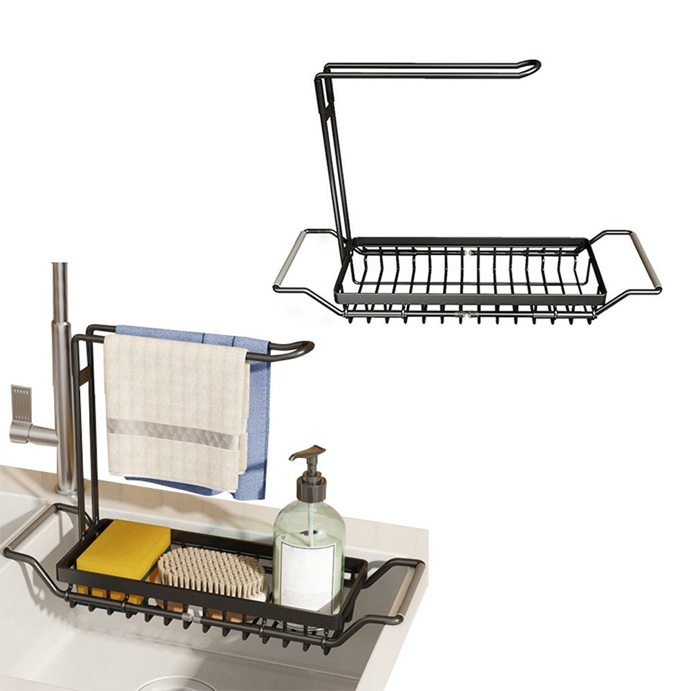 Expanded Sink Storage Rack Holder Kitchen Sink Soap Sponges Caddy Organizer L