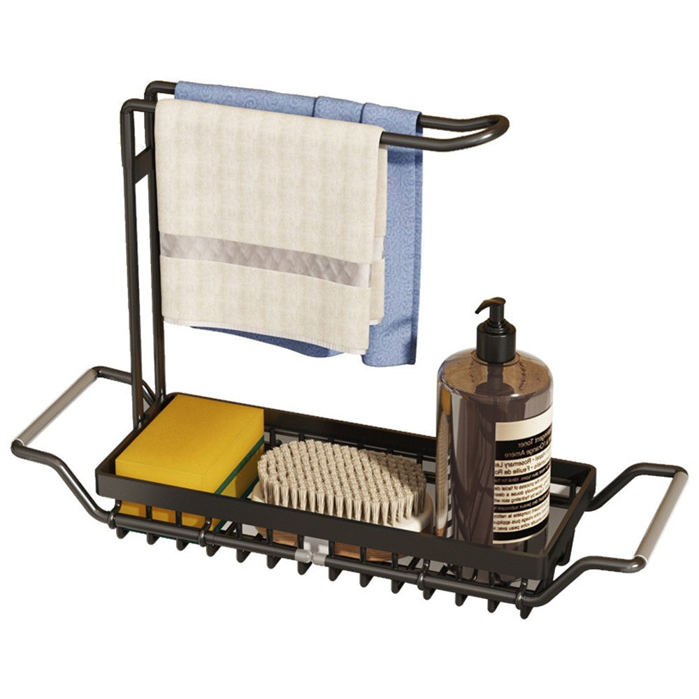 Expanded Sink Storage Rack Holder Kitchen Sink Soap Sponges Caddy Organizer L