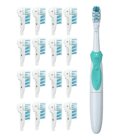 16Pcs Dual Electric Toothbrush Replacement Heads for Oral-B 3733 4732 4734