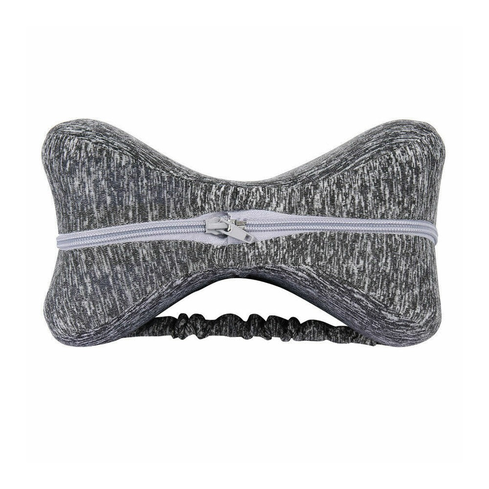 Memory Foam Leg Knee Pillow for Side Sleeper Knee Support Pillow Cushion with Washable Cover Grey