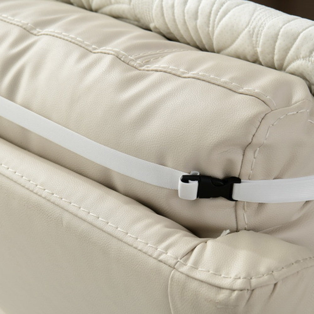 Recliner Chair Cover Sofa Slipcover Couch Protector with Side Pocket Beige