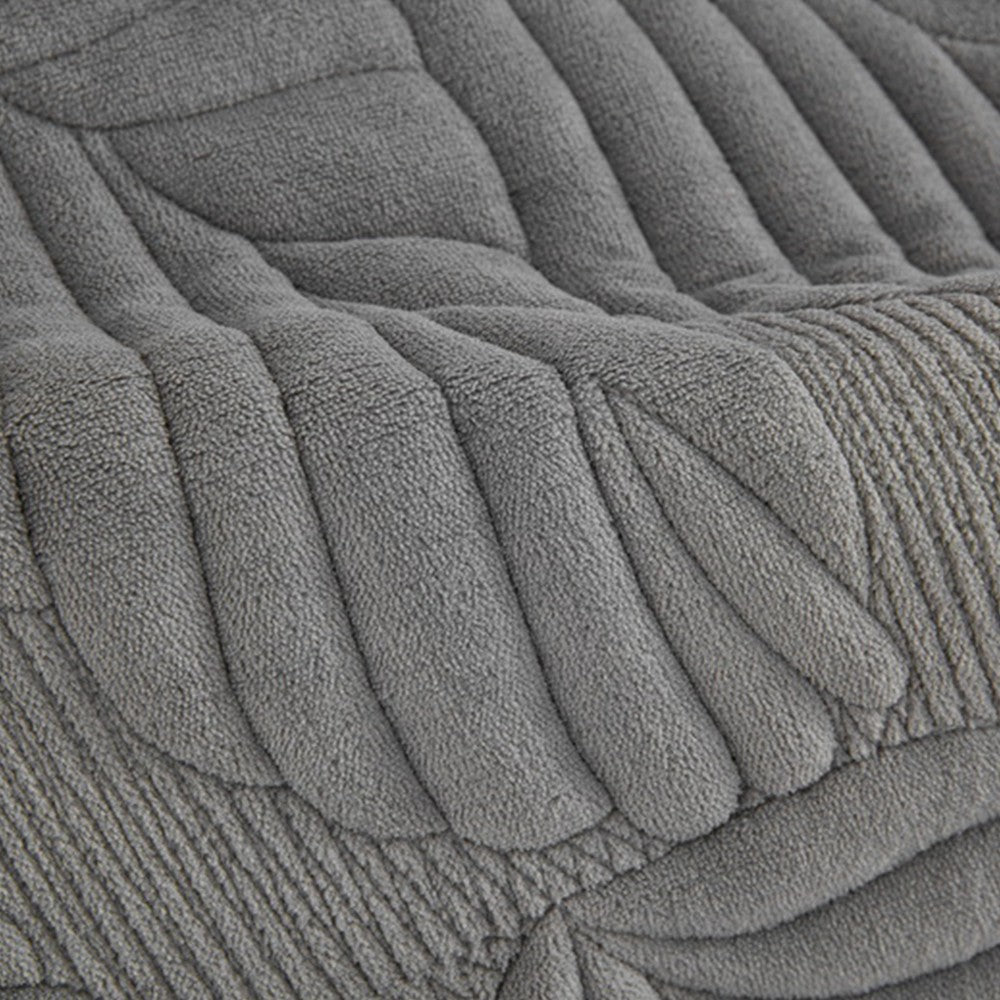 Recliner Chair Cover Sofa Slipcover Couch Protector with Side Pocket Dark Grey