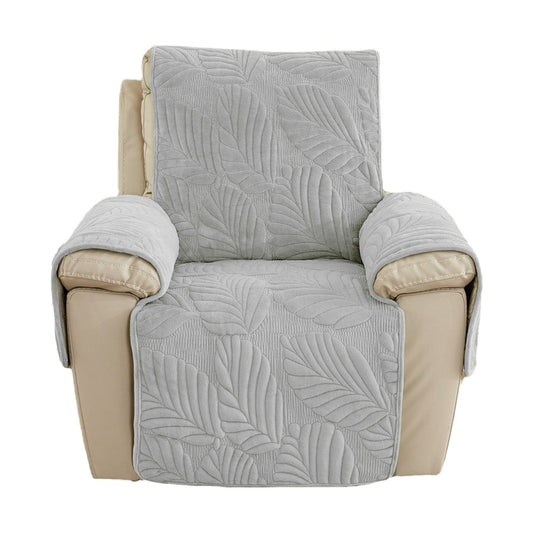 Recliner Chair Cover Sofa Slipcover Couch Protector with Side Pocket Light Grey