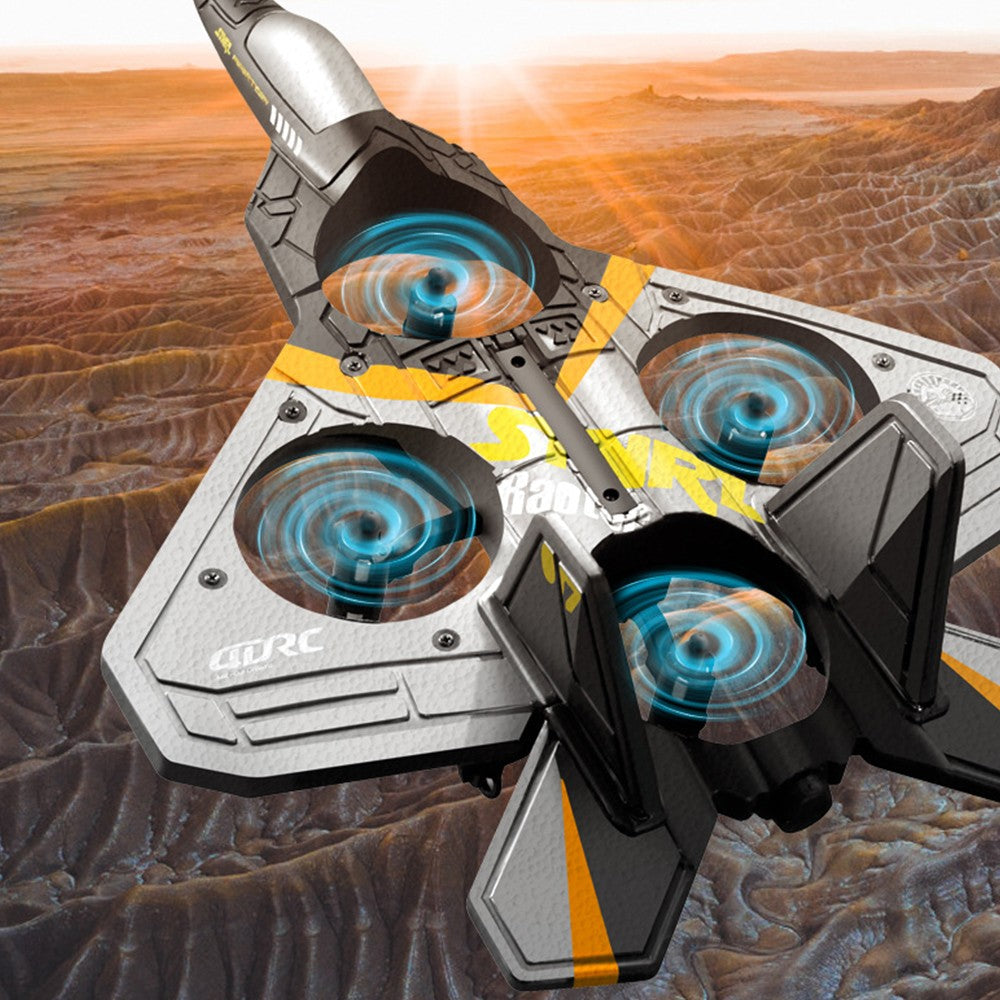 V17 Remote Control Stunt Plane 2.4 GHz RC Airplanes Helicopter Quadcopter with LED Lights Silver