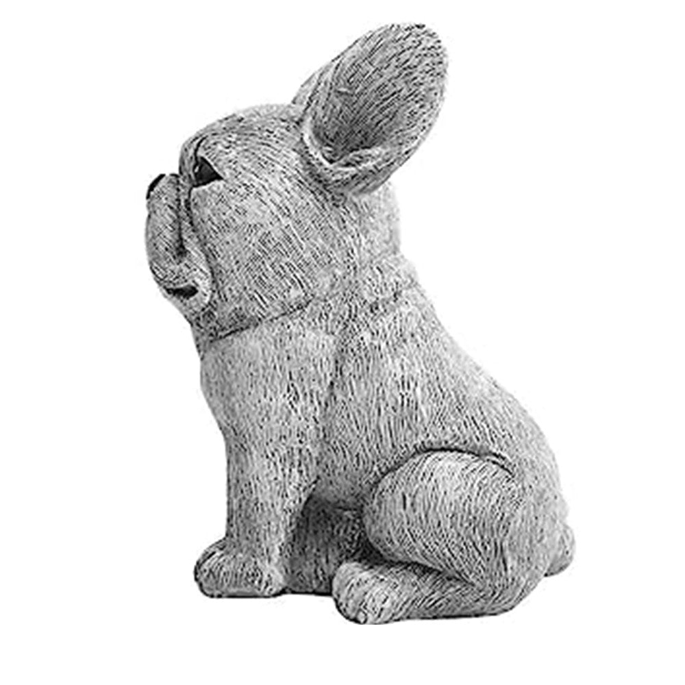 Garden Bulldog Dog Statue Dog Figurine Garden Ornament Outdoor Courtyard Decor