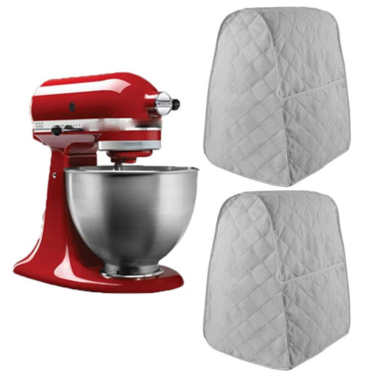 2 X Stand Mixer Dust Cover with Pocket Compatible with 4.5 Quart Bowl Lift