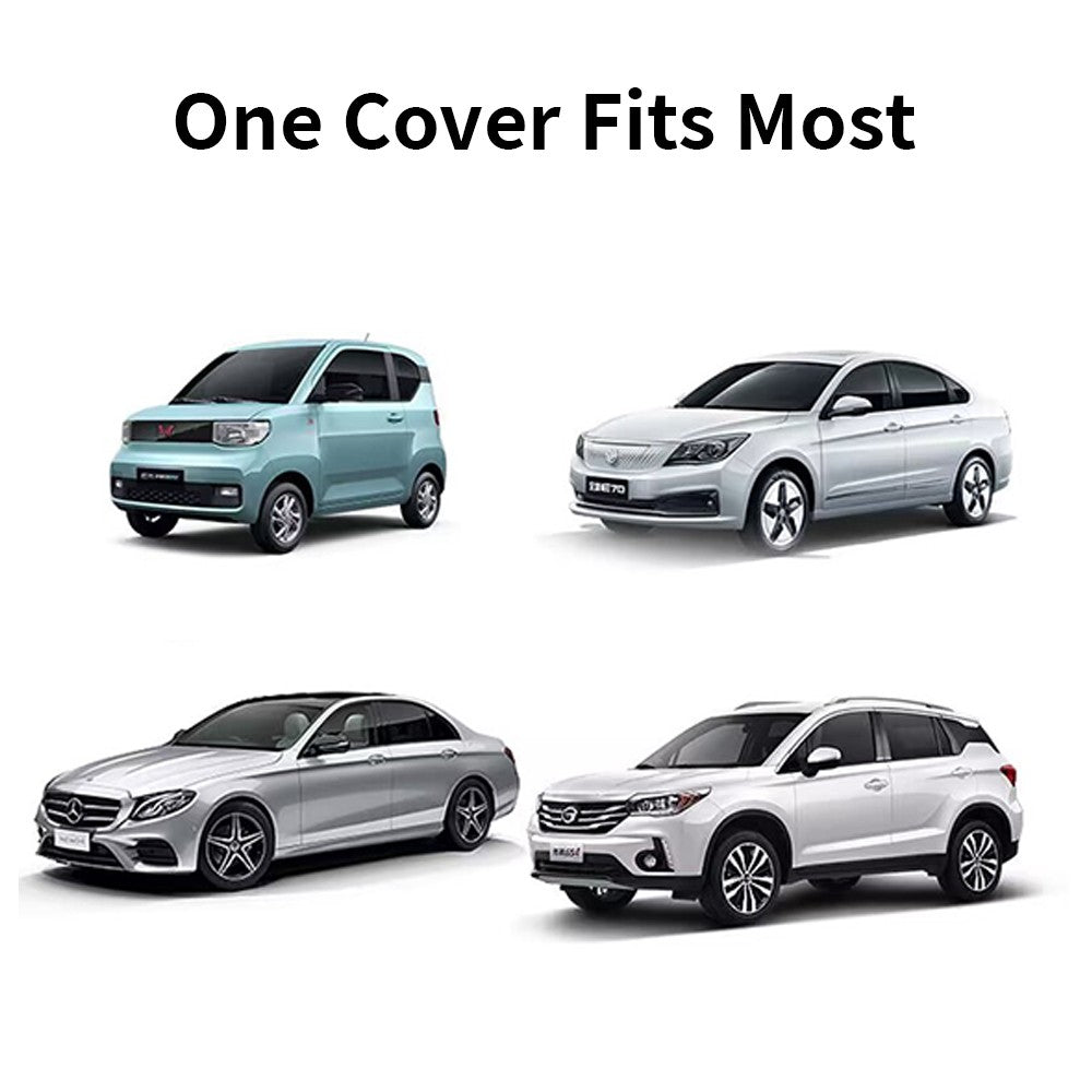 4Pcs Universal Clear Disposable Car Cover Temporary Rain Dust Car Cover for Sedan SUVs