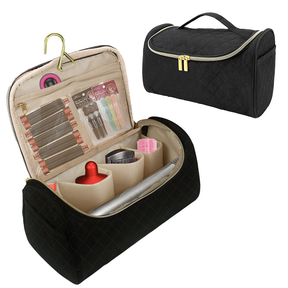 Travel Storage Bag Organizer for Dyson Airwrap Styler and Attachments Black