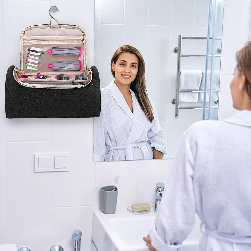 Travel Storage Bag Organizer for Dyson Airwrap Styler and Attachments Black