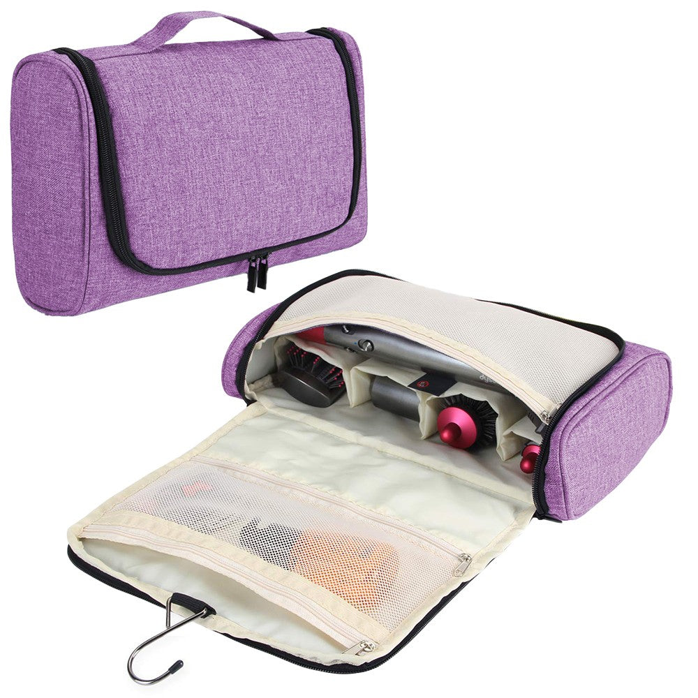 Travel Storage Bag Organizer for Dyson Airwrap Styler and Attachments Purple