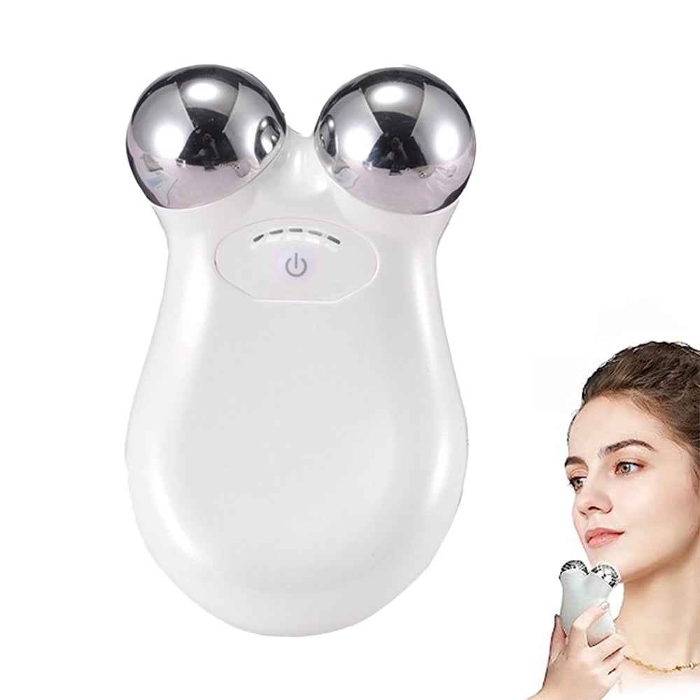 Microcurrent Face Skin Tightening Lifting Device Facial Beauty Machine White