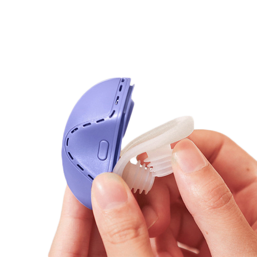 Electric Anti Snoring Device Sleep Noise Stop Snore Aid Stopper Blue