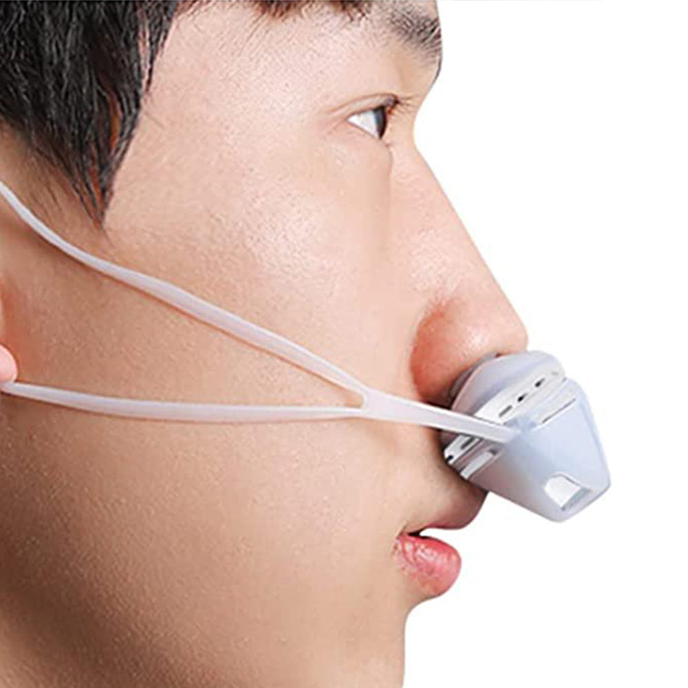 Electric Anti Snoring Device Sleep Noise Stop Snore Aid Stopper White