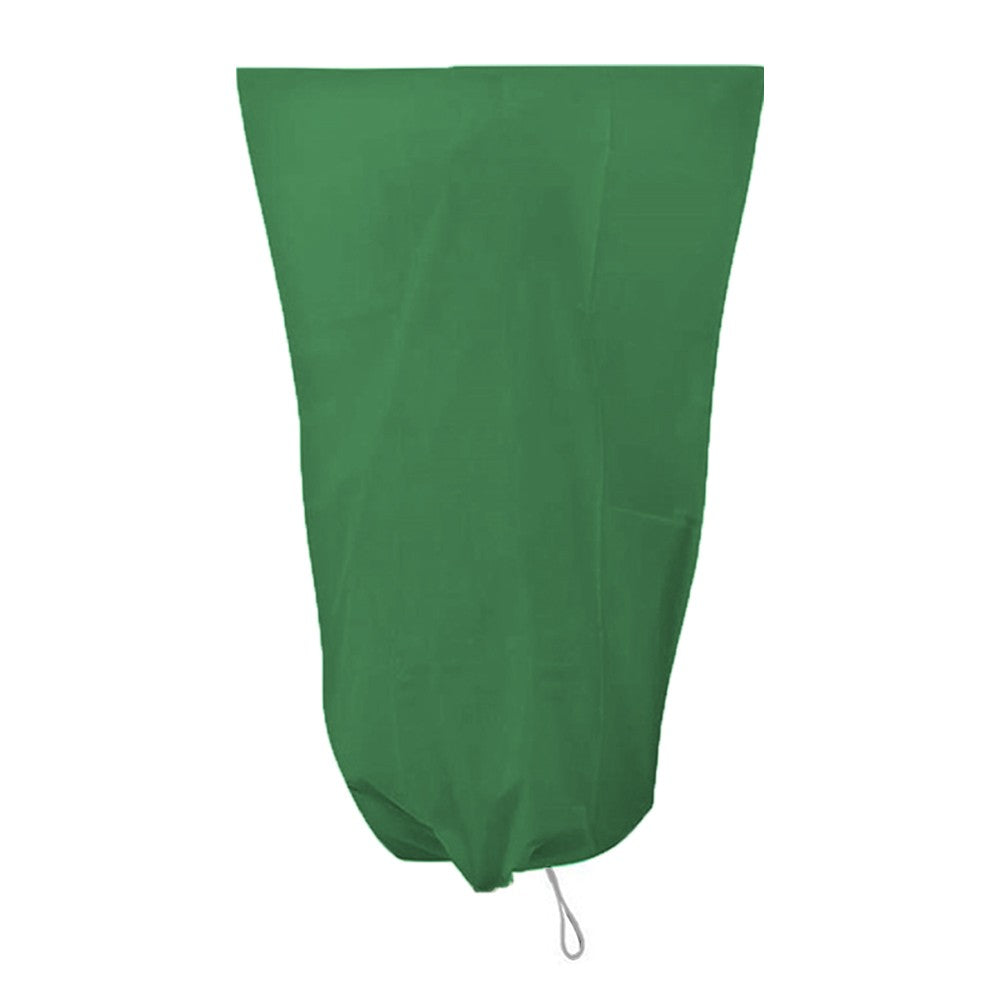 120x180cm Plant Freeze Protection Bag Reusable Plant Covers Frost Cloth with Drawstring and Zipper Green